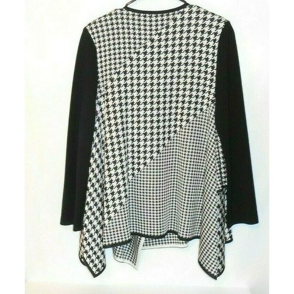 St. John Black Label Waterfall Cardigan Sweater Me - Picture 3 of 11